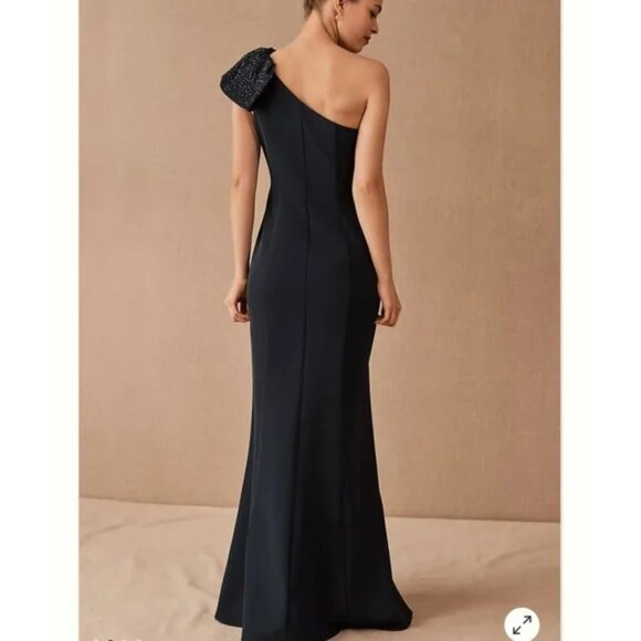 Aidan Mattox Ryanne Dress - Anthropologie - Size 12 US - Navy Blue - Picture 3 of 3